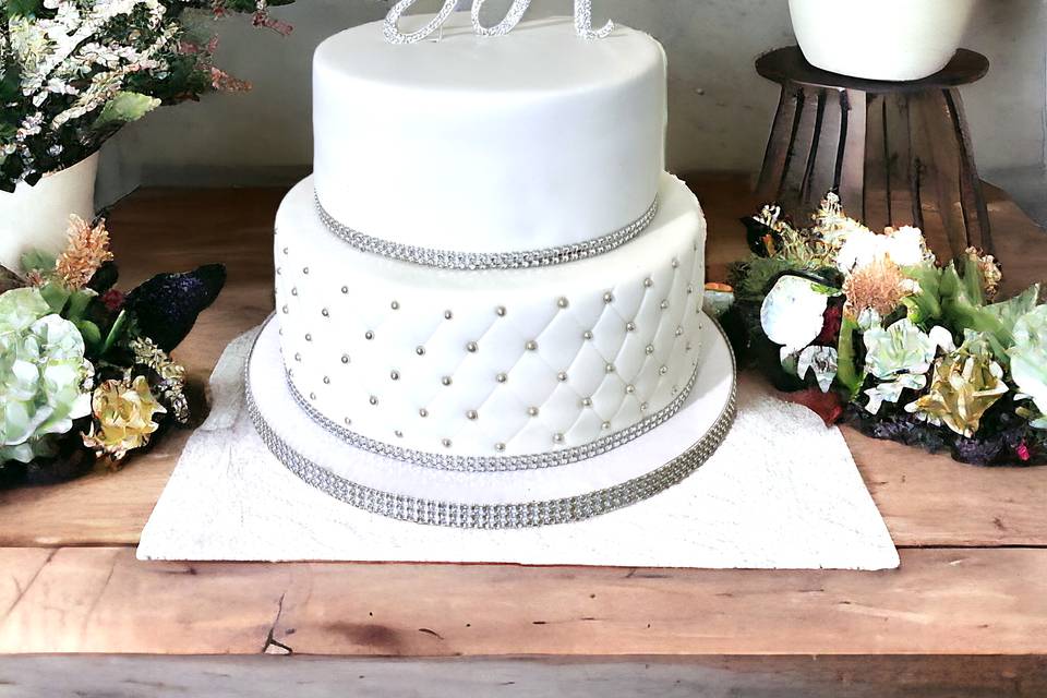 Fondant Wedding Cake.