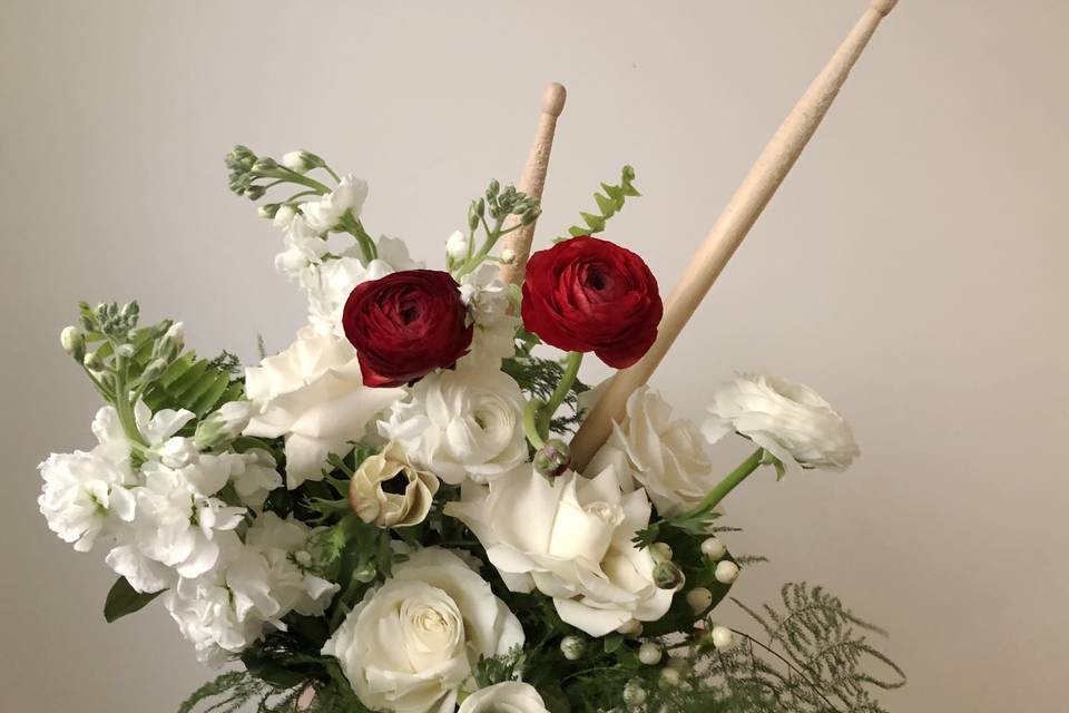 Bridal Bouquet W/ Drumsticks