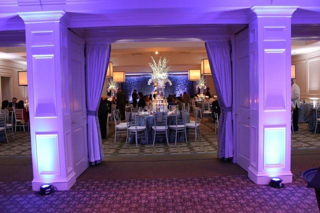 Hallway lighting, pin spot for flowers