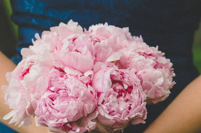 Pink peonies boquet