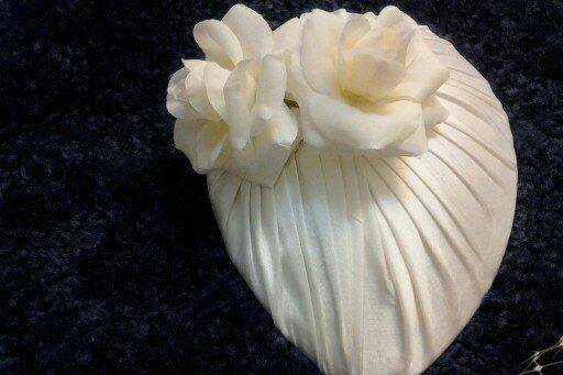 Popular Silk pleated Bridal headpiece