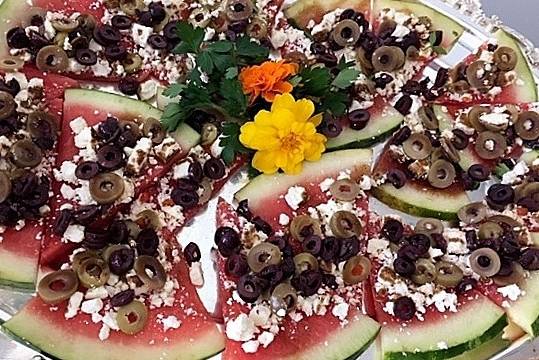 Watermelon pizza