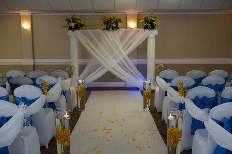 Ceremony decor and setup