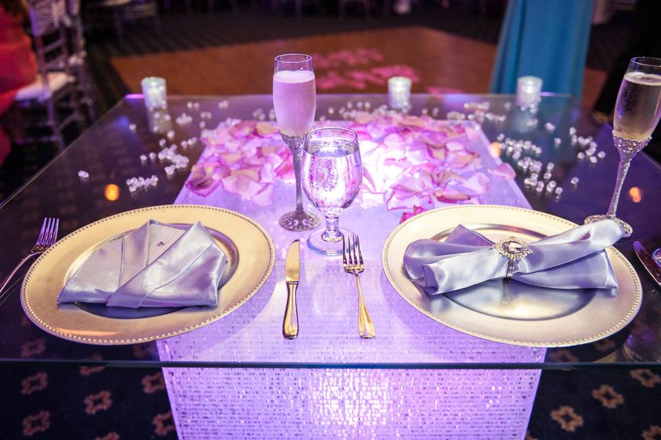 Newlyweds' table