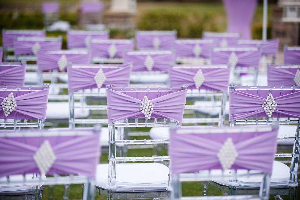 Ceremony decor and setup