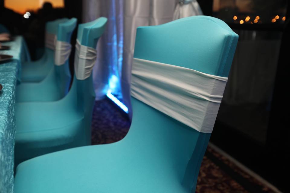 Chair covers add elegance
