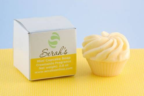 Mini Yellow Cupcake Soap