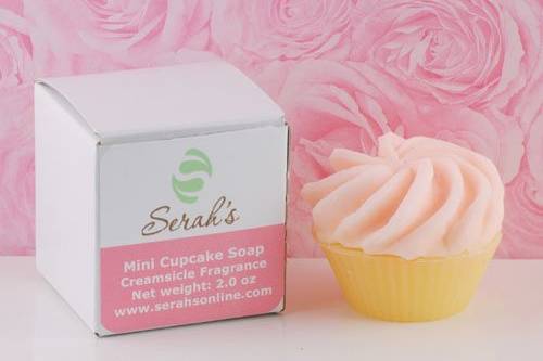 Mini Pink Cupcake Soap