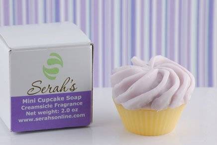 Mini Purple Cupcake Soap