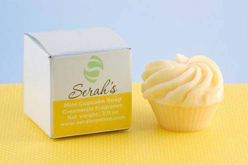 Mini Yellow Cupcake Soap