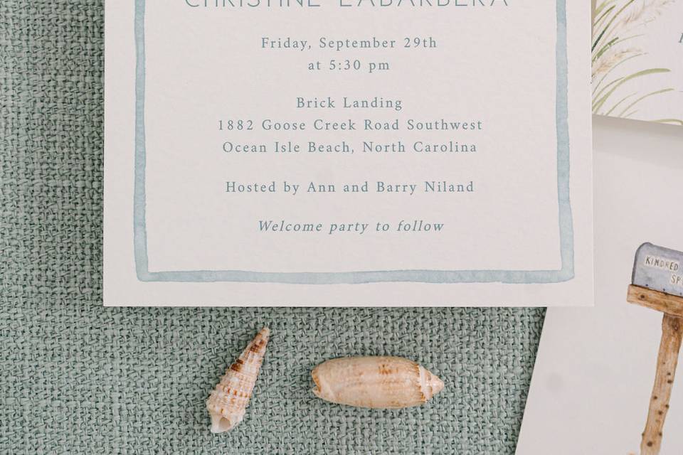 Coastal invitation