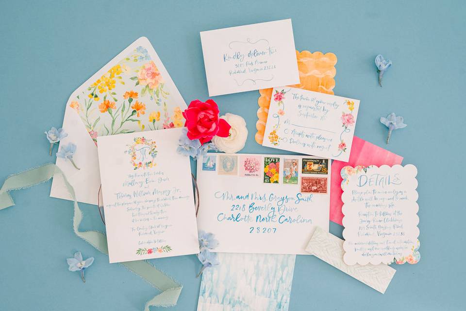 Colorful, Whimsical Invitation