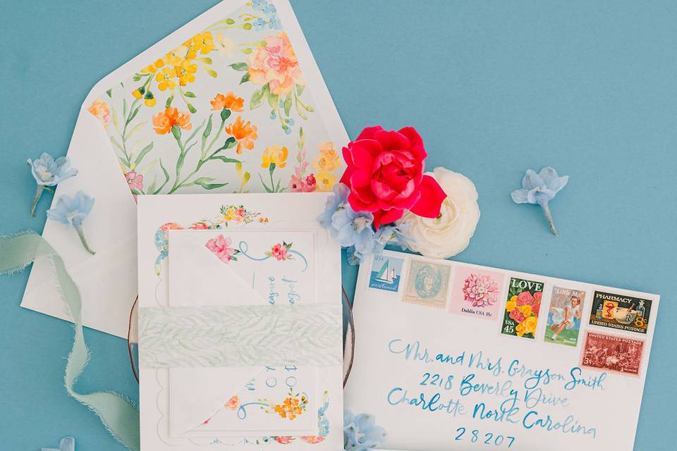 Colorful, Whimsical Invitation