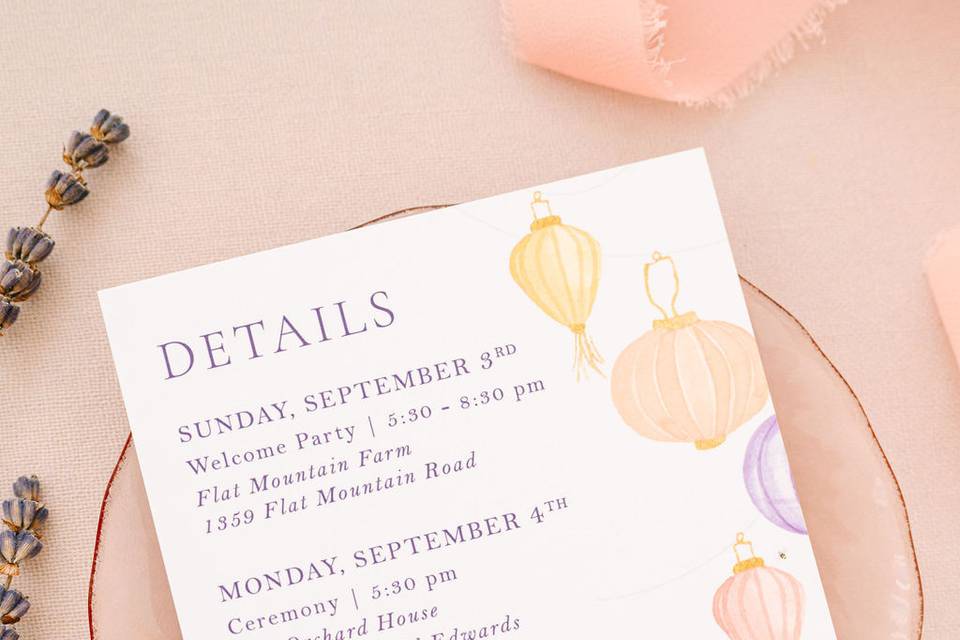 Watercolor Invitation Suite