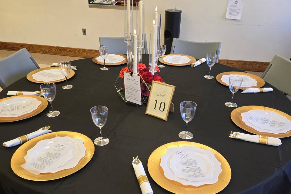 Tablescape at Table 10