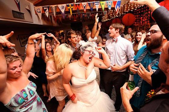 Fun Bride dancing away