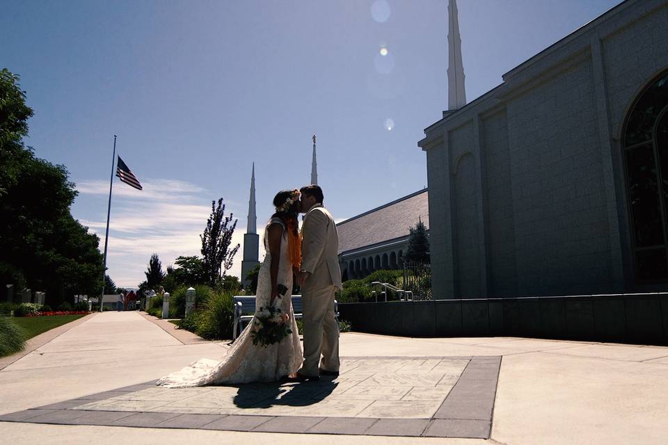 Couple kissing