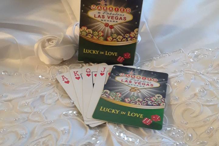Married in LV Playing Cards