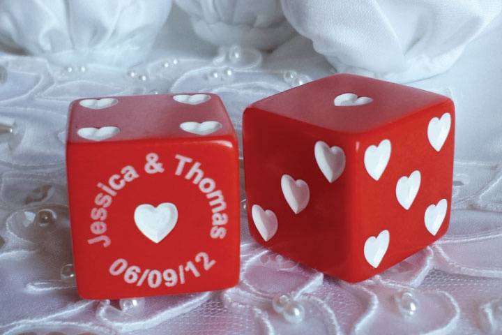 Red Sweetheart Dice