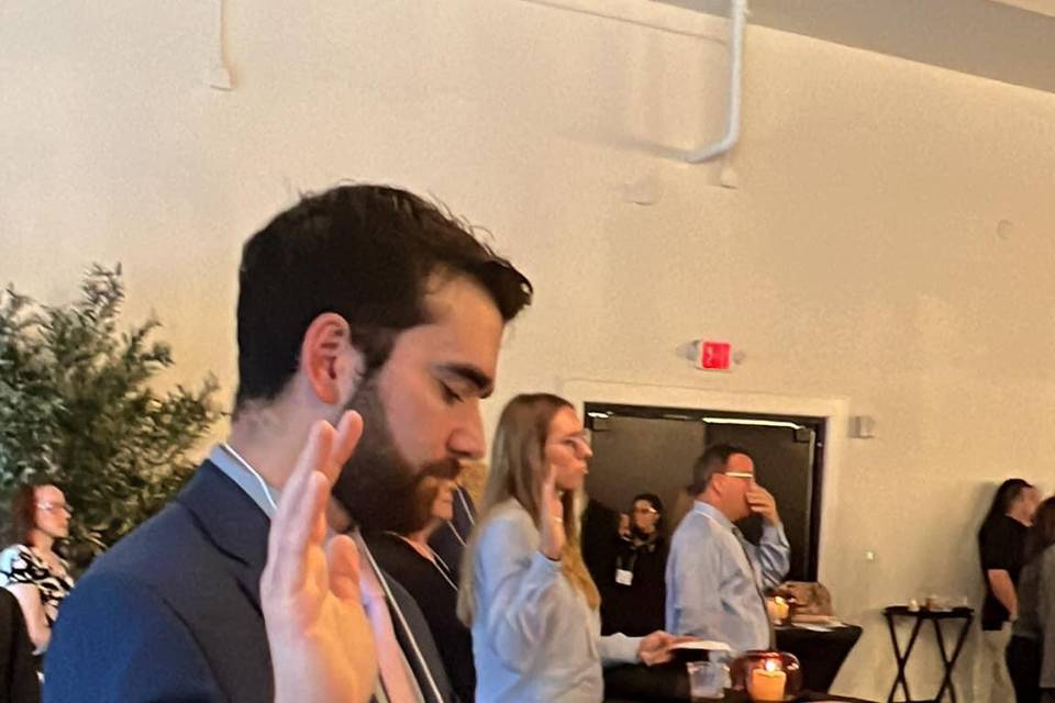 I love my role as an officiant