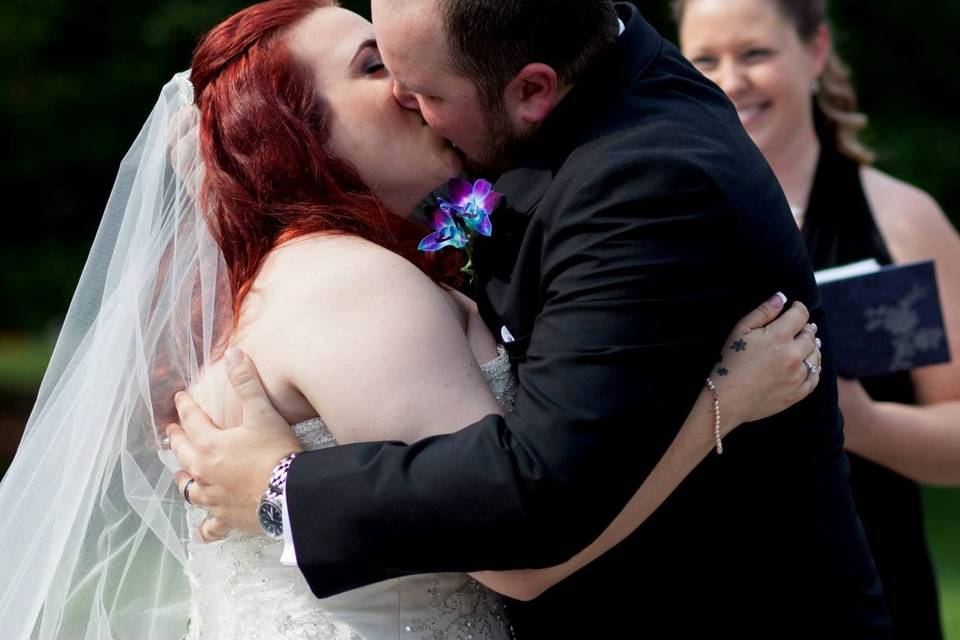 Wedding kiss