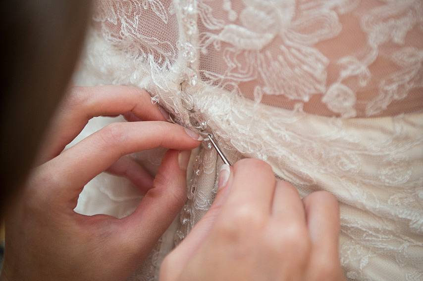 Wedding dress details