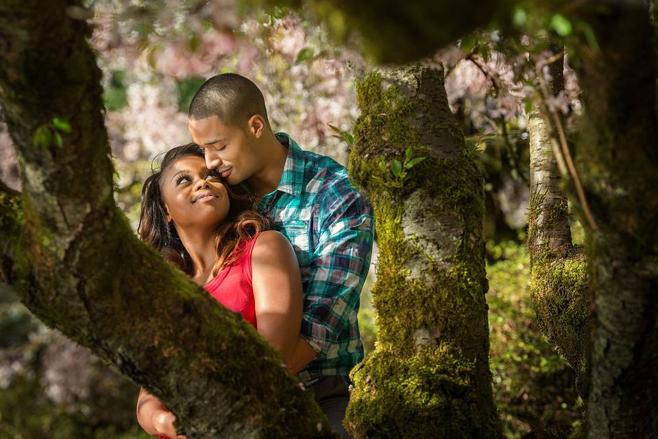 Spring engagement photos