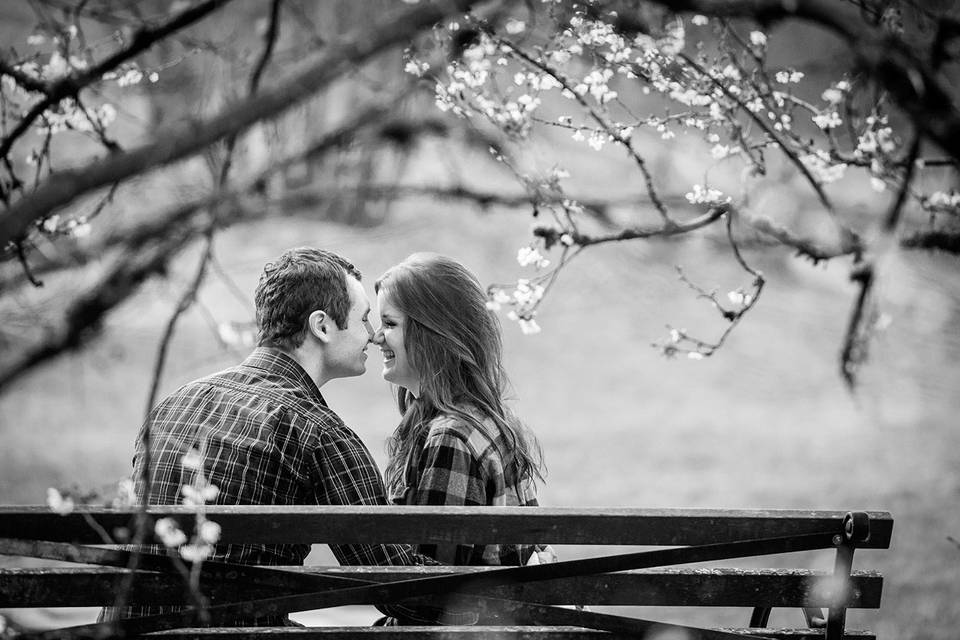 Park engagement photos