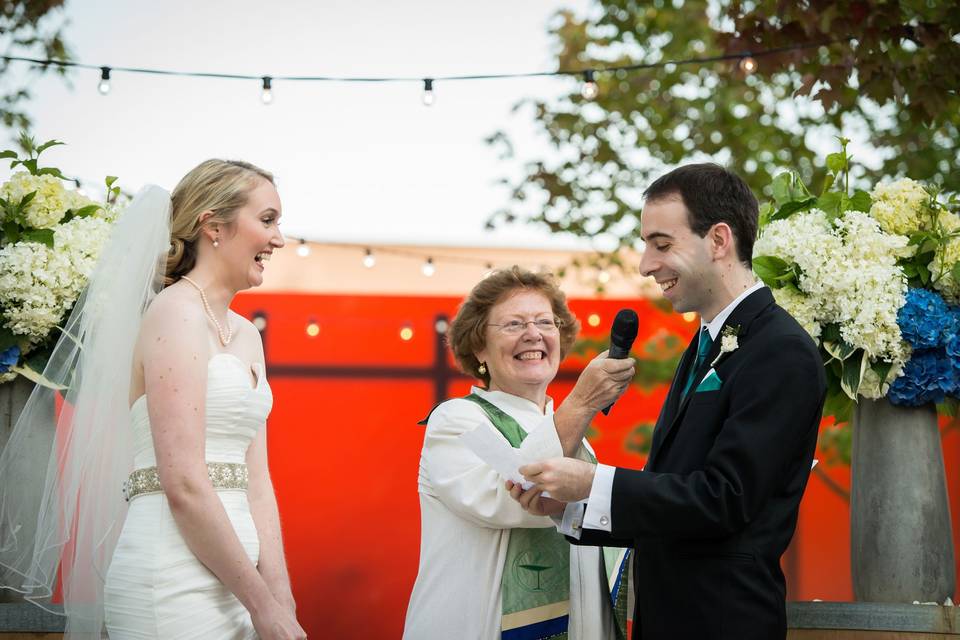 Ceremony on the water.