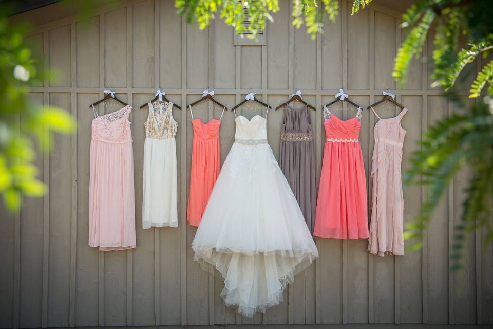 All the dresses!