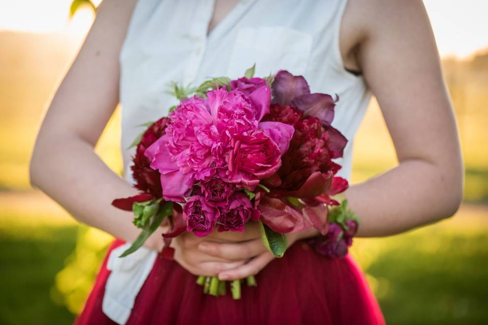 Bridesmaid's bouquet.