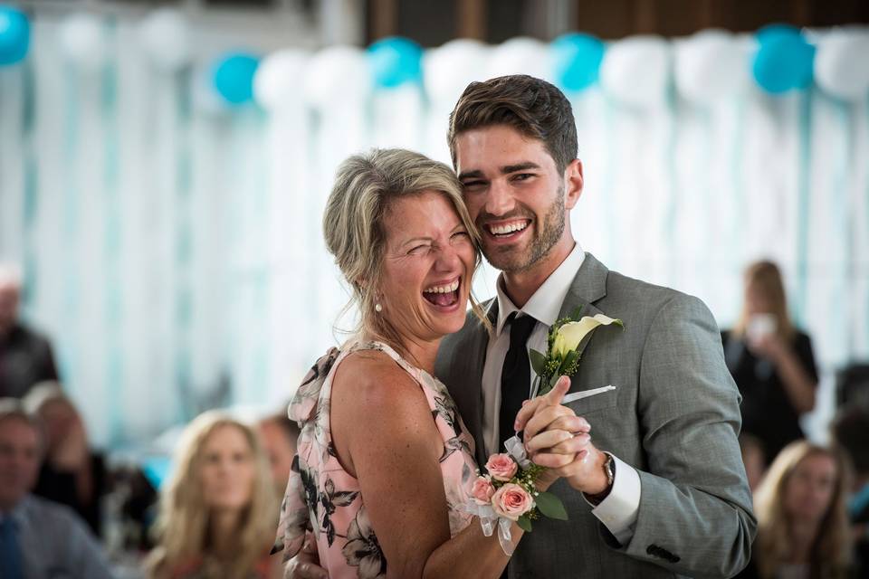 Groom's first dance with Mom.