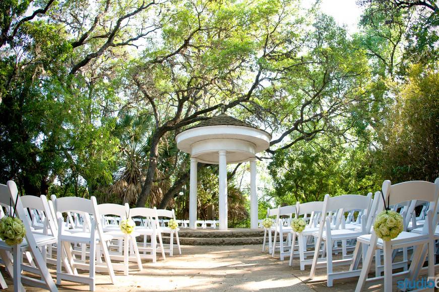 Wedding ceremony area