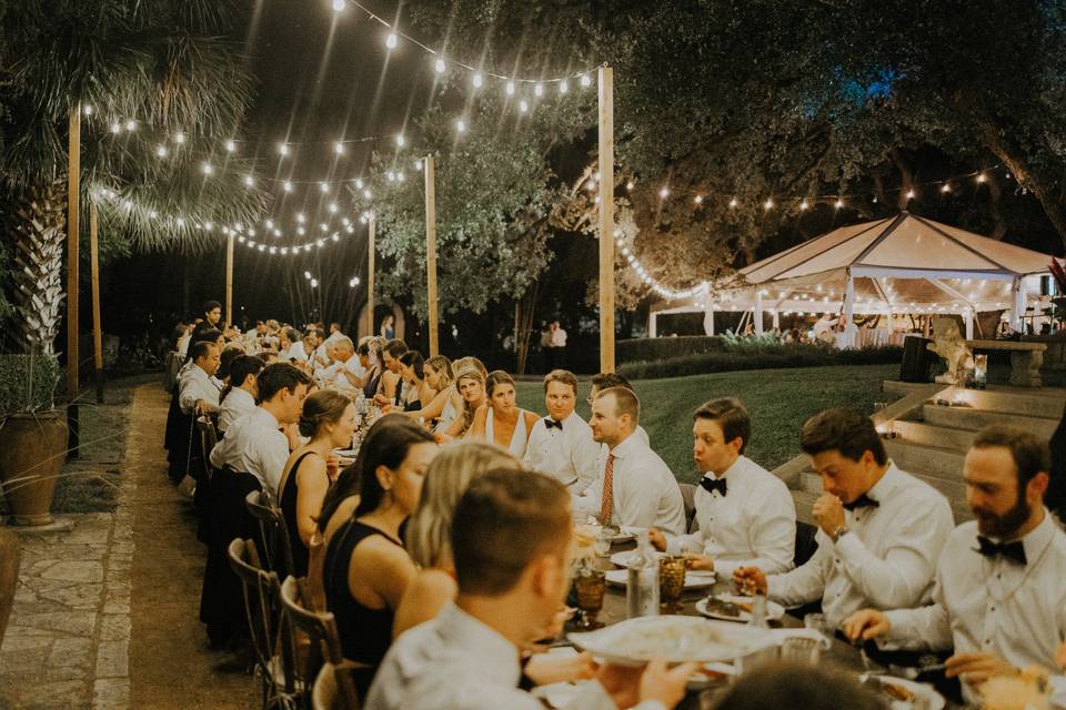 Outdoor Dinner Reception