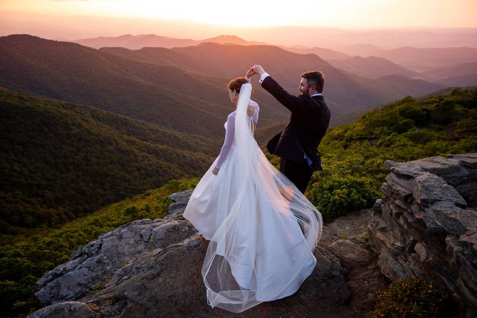 Blue ridge parkway wedding