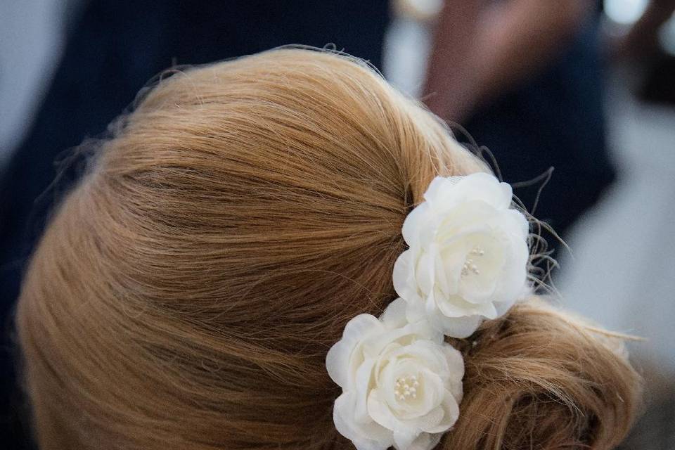 Hair updo by Heather