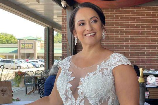 Smiling bride