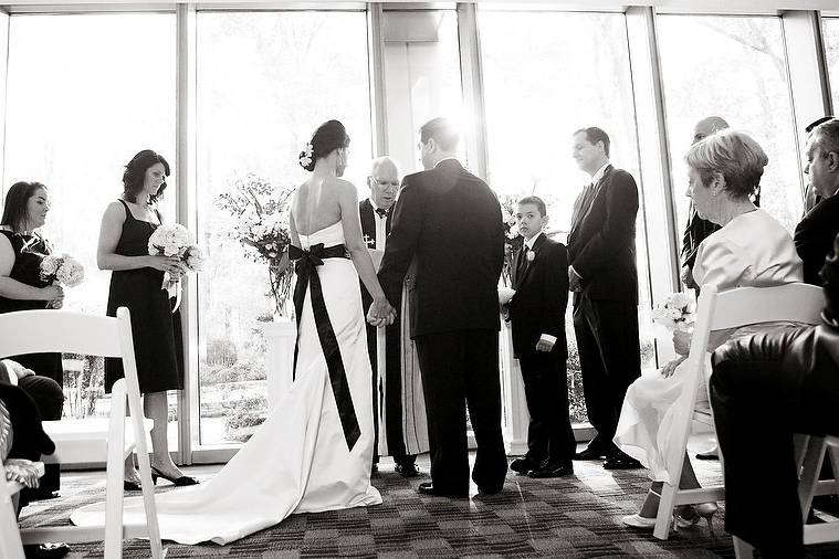 Indoor wedding ceremony