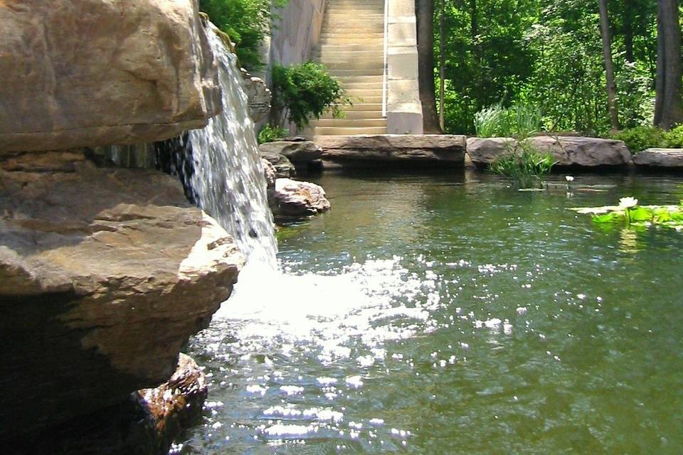 Outside waterfall landscape