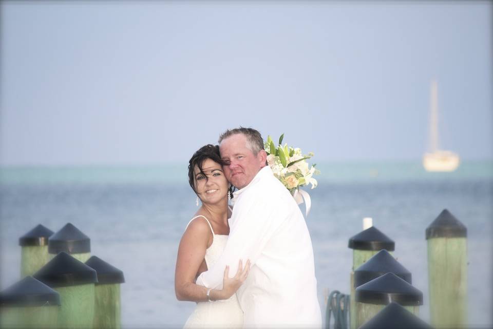 Beach wedding in Marathon FL Keys