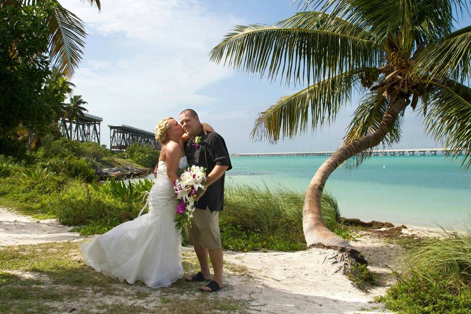 Wedding at Bahia Honda State park in FL Keys