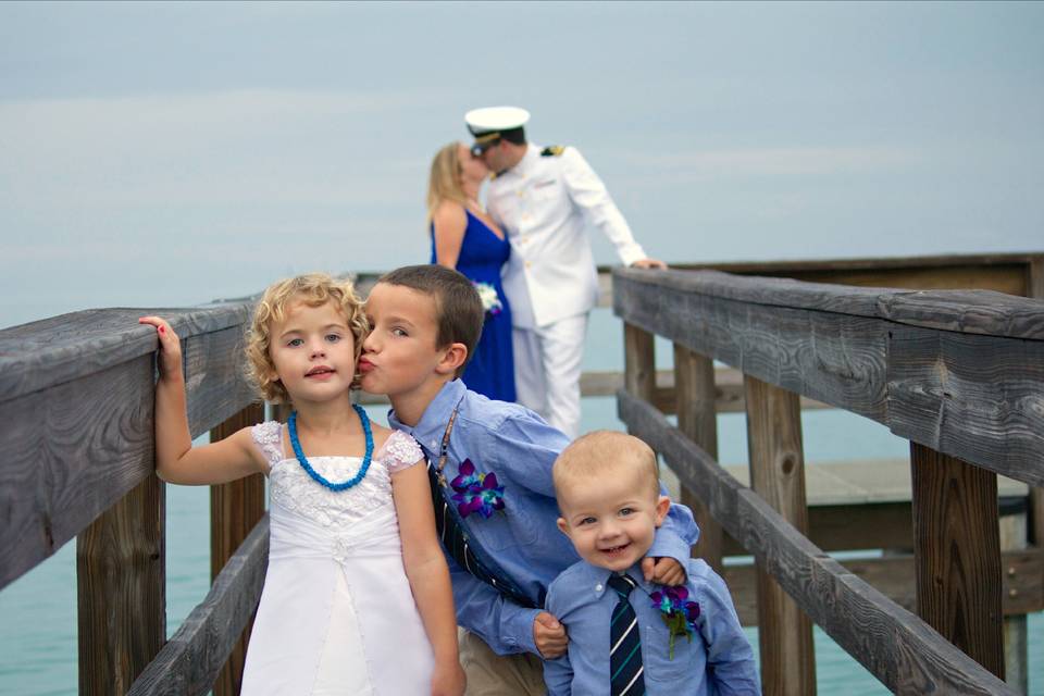 Vow renewals at Sunset Park in Key colony beach FL Keys