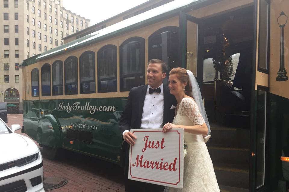 Just married sign