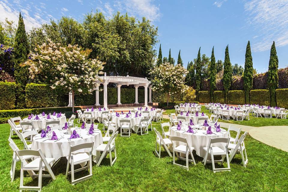 Terrace garden reception