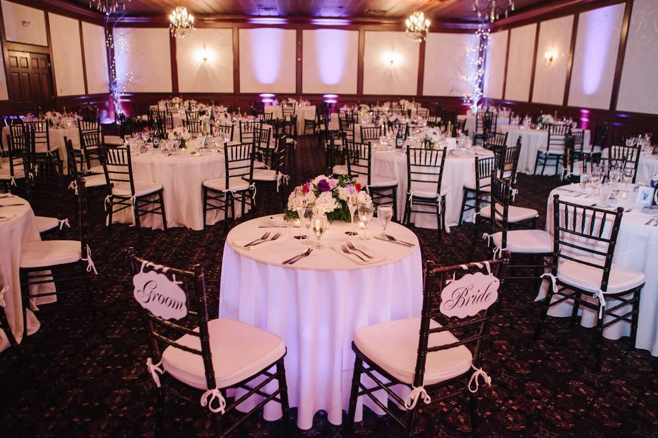 Decked out dining area