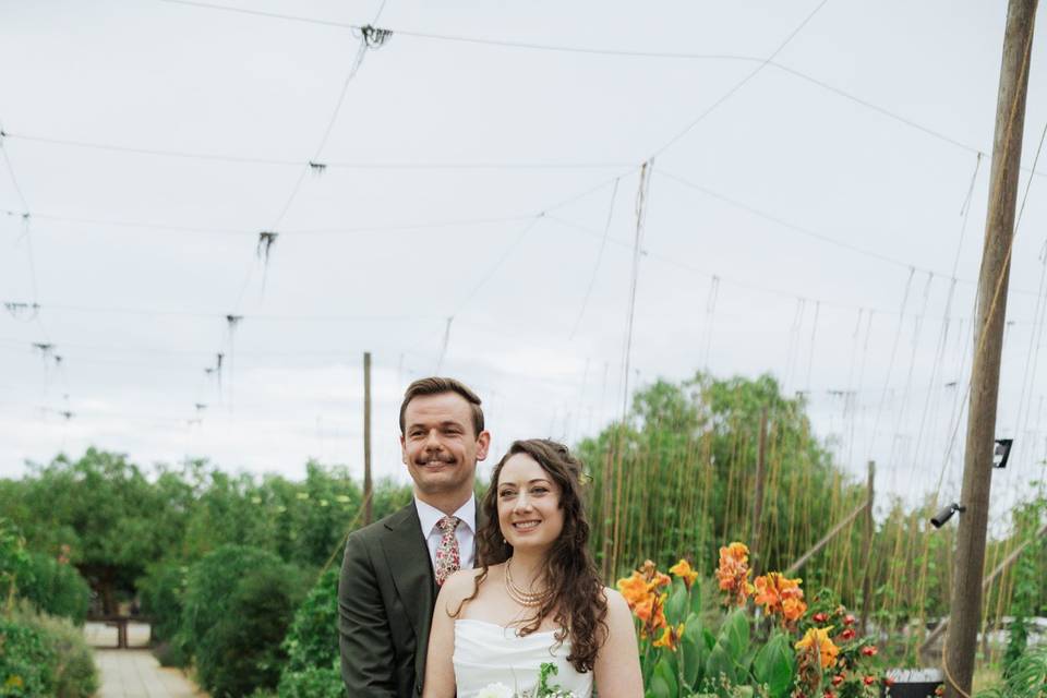 Newly-wed portraits.