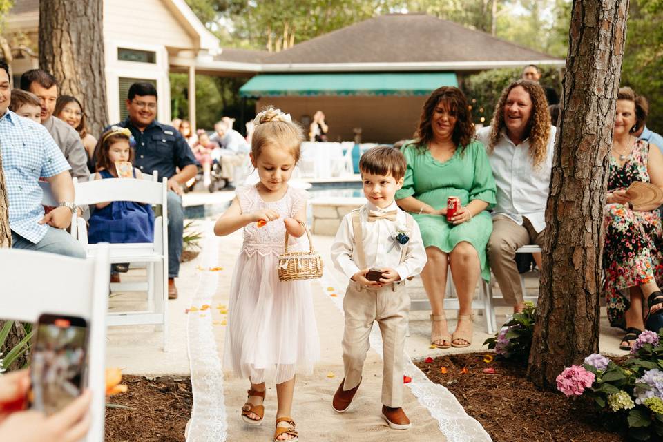 Pageboy and flower girl