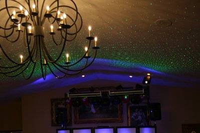 Elegance at it's best!  Personlized Monogram on your dance floor, LED DJ wall, (No wires all over), Starlight Package (dance under the stars)