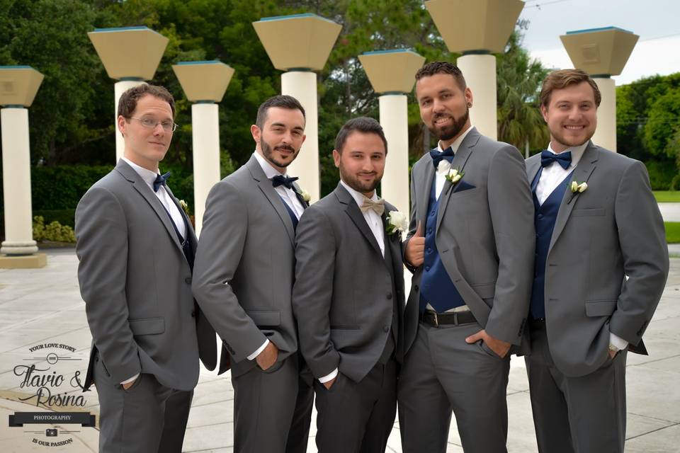 Sergio and his groomsmen