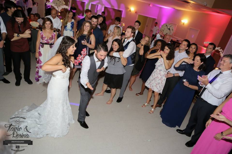 Bride and Groom dancing